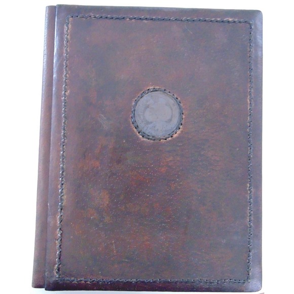 Vintage Leather Bulgarian Communist Party БКП NoteBook Hard Cover Journal Folder - Picture 4 of 10